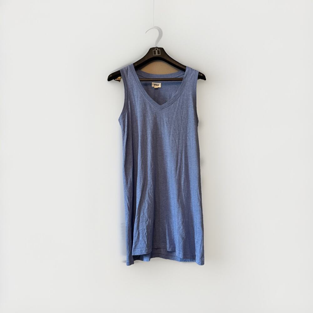 Pact Organic Cotton Sleeveless Shirt Dress Womens S Minimalist Capsule Earthy
